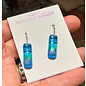 BARBARA MELLEN Handcrafted Dichroic Glass Earrings  #20
