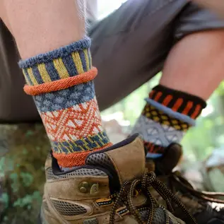 SOLMATE SOCKS - MISMATCH WOOL -  PONDEROSA