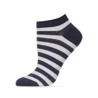 SHORTIE SOCK - NAVY STRIPE