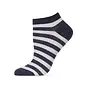 SHORTIE SOCK - NAVY STRIPE