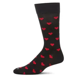 SOCKS - BAMBOO BLEND RED HEARTS - MEN