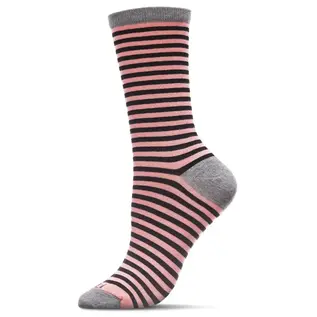 SOCKS - BAMBOO BLEND PINK / BLACK STRIPES