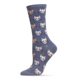SOCKS - CASHMERE BLEND  KITTY FACES