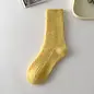 SOCKS COZY RIB YELLOW