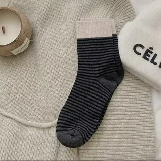 SOCKS TINY STRIPES BLACK