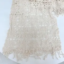 BOHO CROCHET INSPIRED SCARF IVORY CROCHET