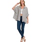 BOXY STRIPED BUTTON UP