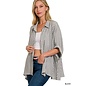 BOXY STRIPED BUTTON UP