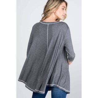 sale: CONTRAST STITCH TUNIC