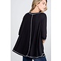 sale: CONTRAST STITCH TUNIC