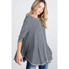 sale: CONTRAST STITCH TUNIC