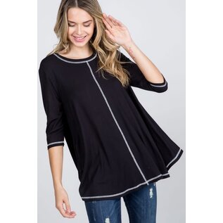 sale: CONTRAST STITCH TUNIC