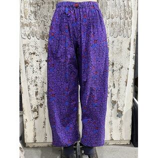 KAMALA DESIGNS KATE PANT - PURPLE BUTTONS - SMALL