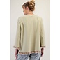 PEACE DOVE TOP - SAGE WITH RUFFLES
