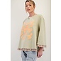 PEACE DOVE TOP - SAGE WITH RUFFLES