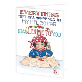 MARY ENGELBREIT CARD - EVERYTHING LED ME TO YOU- BLANK INSIDE