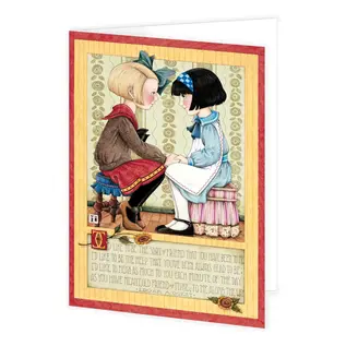 MARY ENGELBREIT CARD - SORT OF FRIEND - BLANK INSIDE