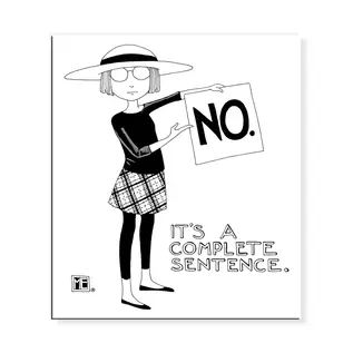 MARY ENGELBREIT MAGNET - NO.  COMPLETE SENTENCE
