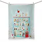 TEA TOWEL - FESTIVE FRIENDS HOUSE