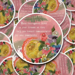 KELLY RAE ROBERTS STICKER - COURAGEOUS FAITH