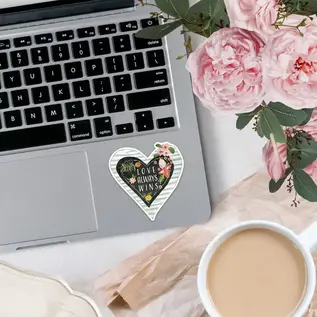 KELLY RAE ROBERTS STICKER - LOVE ALWAYS WINS