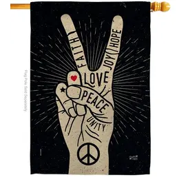 LOVE HOPE PEACE FLAG