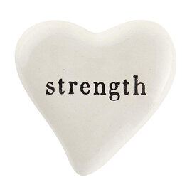 SMALL CERAMIC HEART- STRENGTH