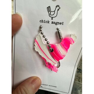 SILICONE WITH A PURPOSE KEY FOB -  CHICKEN