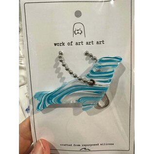 SILICONE WITH A PURPOSE KEY FOB -  WORK OF ART ART ART