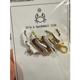 SILICONE WITH A PURPOSE KEY FOB -  IT'S A HARDSHELL LIFE