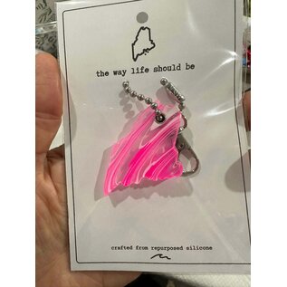 SILICONE WITH A PURPOSE KEY FOB -  THE WAY LIFE SHOULD BE