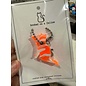 SILICONE WITH A PURPOSE KEY FOB -  HOOKED ON A FELINE