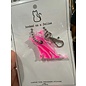 SILICONE WITH A PURPOSE KEY FOB -  HOOKED ON A FELINE