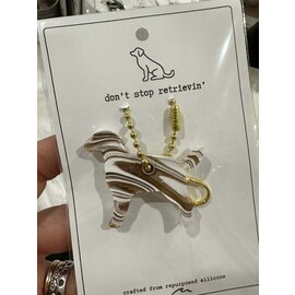 SILICONE WITH A PURPOSE KEY FOB - DON'T STOP RETRIEVIN'