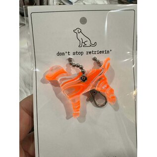 SILICONE WITH A PURPOSE KEY FOB - DON'T STOP RETRIEVIN'