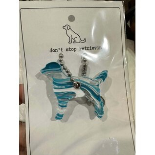 SILICONE WITH A PURPOSE KEY FOB - DON'T STOP RETRIEVIN'