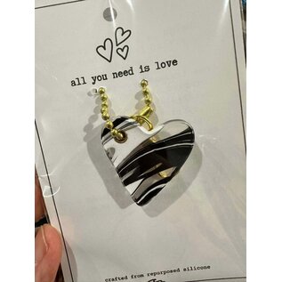 SILICONE WITH A PURPOSE KEY FOB - ALL YOU NEED IS LOVE