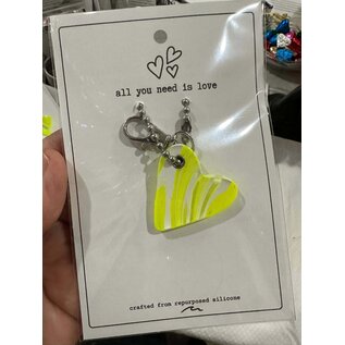 SILICONE WITH A PURPOSE KEY FOB - ALL YOU NEED IS LOVE