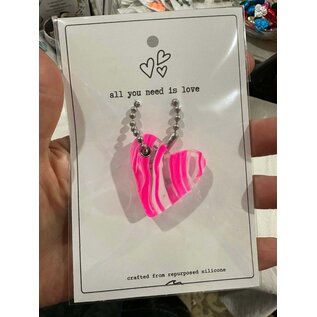 SILICONE WITH A PURPOSE KEY FOB - ALL YOU NEED IS LOVE
