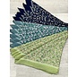 BANDANA - TINY FLOWERS ON TEAL