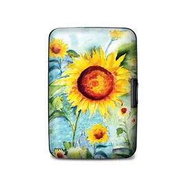 CREDIT CARD CASE - SUNFLOWERS
