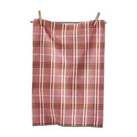 TOWEL - TERRA COTTA/OLIVE PLAID