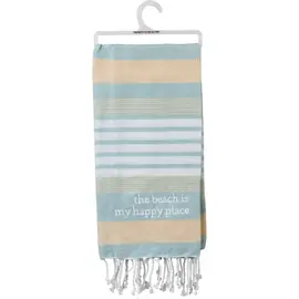 TOWEL - THE BEACH IS MY HAPPY PLACE