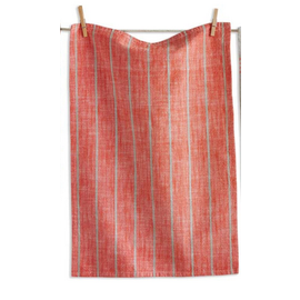 TOWEL  DEEP ORANGE STRIPES