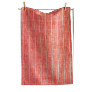 TOWEL  DEEP ORANGE STRIPES