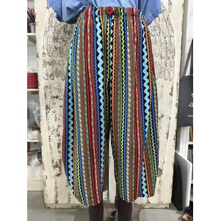 KAMALA DESIGNS SANDY PANT - RICK RACK RAYON - SIZE LARGE