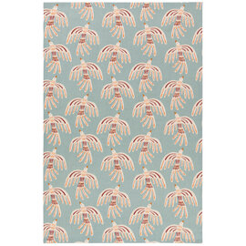 TOWEL BIRDS ON BLUE