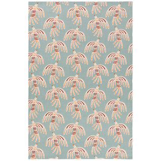 TOWEL BIRDS ON BLUE