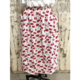 KAMALA DESIGNS ELLA SKIRT - RED POPPIES - LARGE