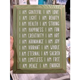 SAWDUST CITY I AM GRATEFUL SIGN
